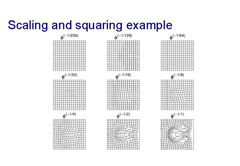 Scaling and squaring example 