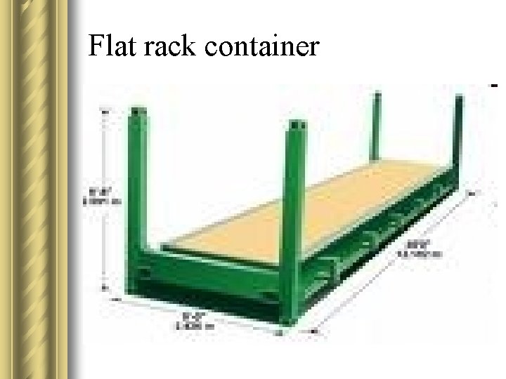 Flat rack container 