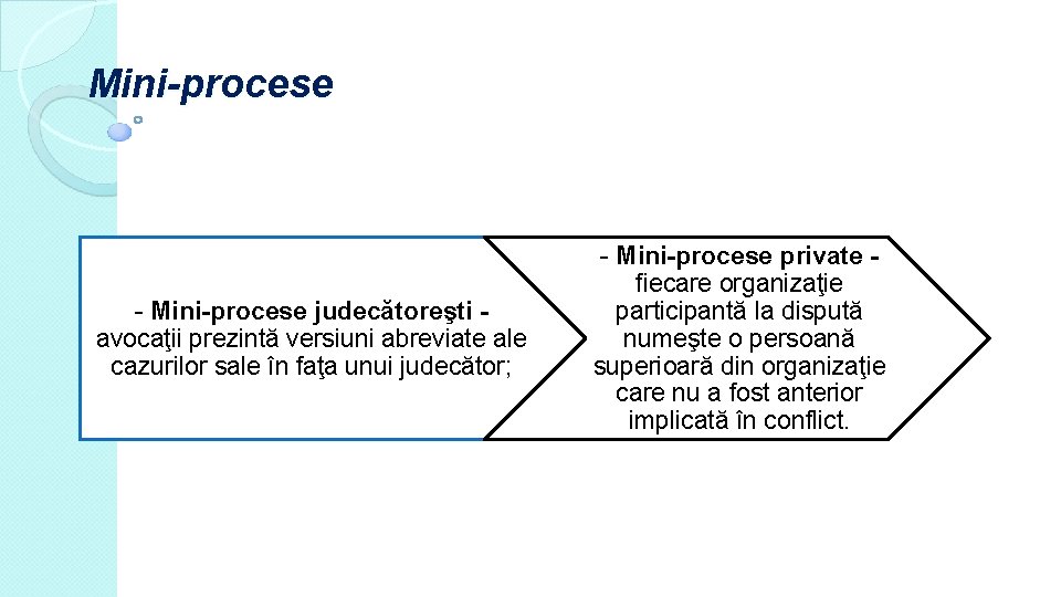 Mini-procese - Mini-procese judecătoreşti avocaţii prezintă versiuni abreviate ale cazurilor sale în faţa unui