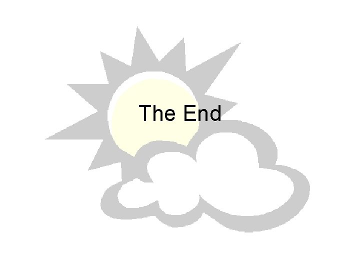 The End 