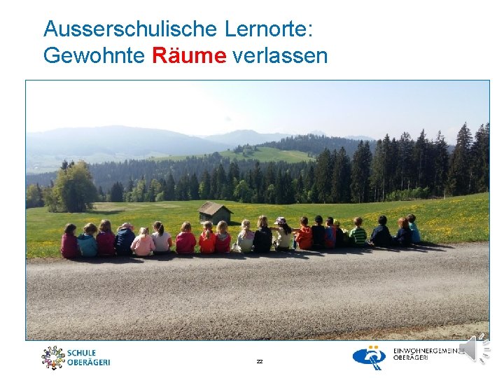 Ausserschulische Lernorte: Gewohnte Räume verlassen 22 