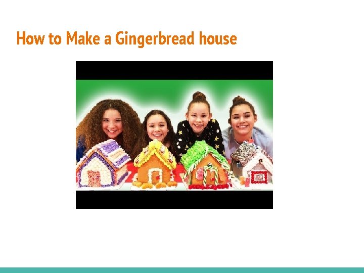 How to Make a Gingerbread house 