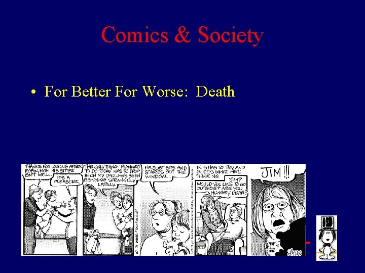 Comics & Society • For Better For Worse: Death Comics 