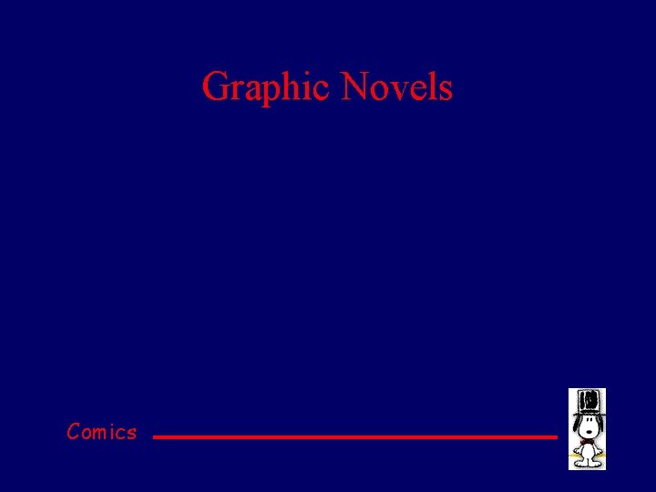 Graphic Novels Comics 