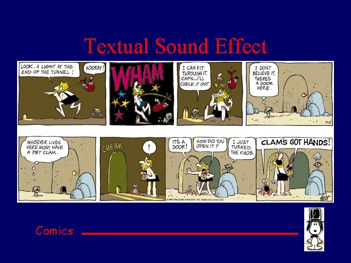 Textual Sound Effect Comics 