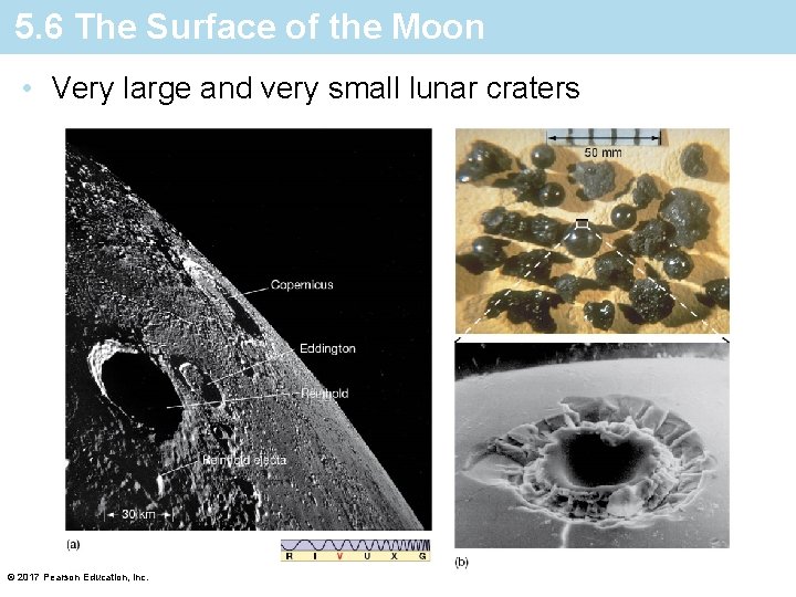 5. 6 The Surface of the Moon • Very large and very small lunar