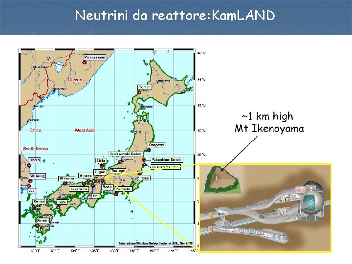 Neutrini da reattore: Kam. LAND 