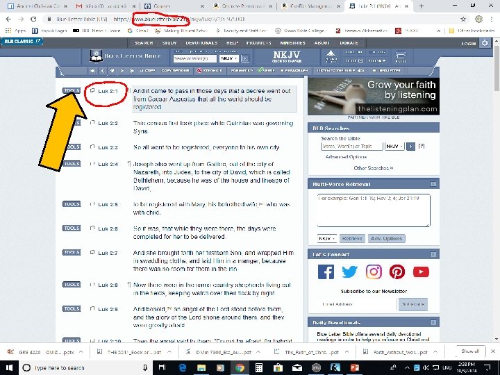 Greek Language Tools 5. 3 Concordance Exercises 1. ) Look up the word “world”