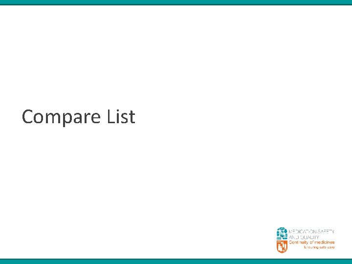 Compare List 