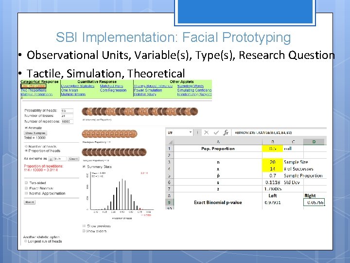 SBI Implementation: Facial Prototyping • Observational Units, Variable(s), Type(s), Research Question • Tactile, Simulation,