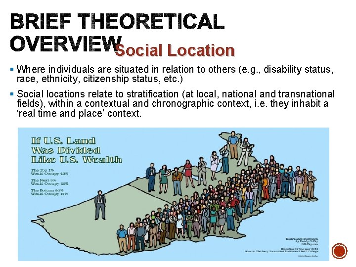 Social Location § Where individuals are situated in relation to others (e. g. ,