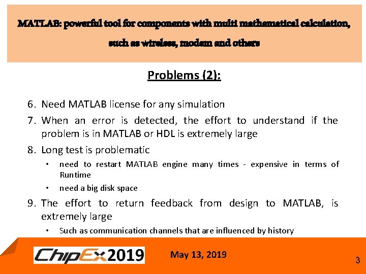 MATLAB: powerful tool for components with multi mathematical calculation, such as wireless, modem and
