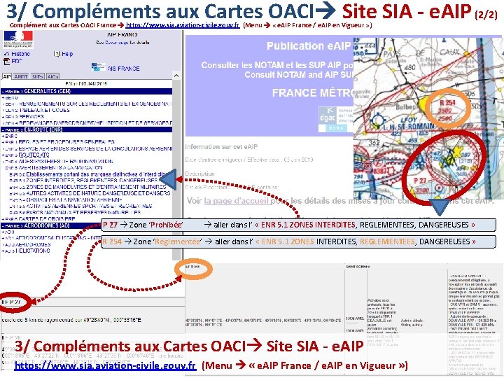 3/ Compléments aux Cartes OACI Site SIA - e. AIP (2/2) Complément aux Cartes