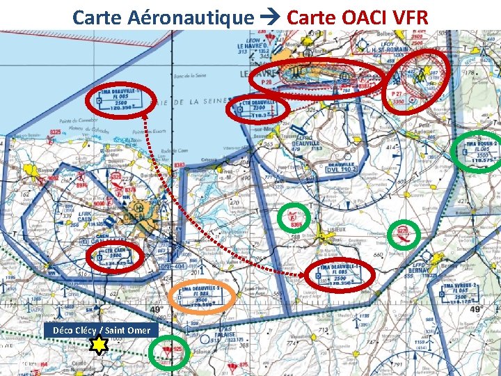 Carte Aéronautique Carte OACI VFR Déco Clécy / Saint Omer 