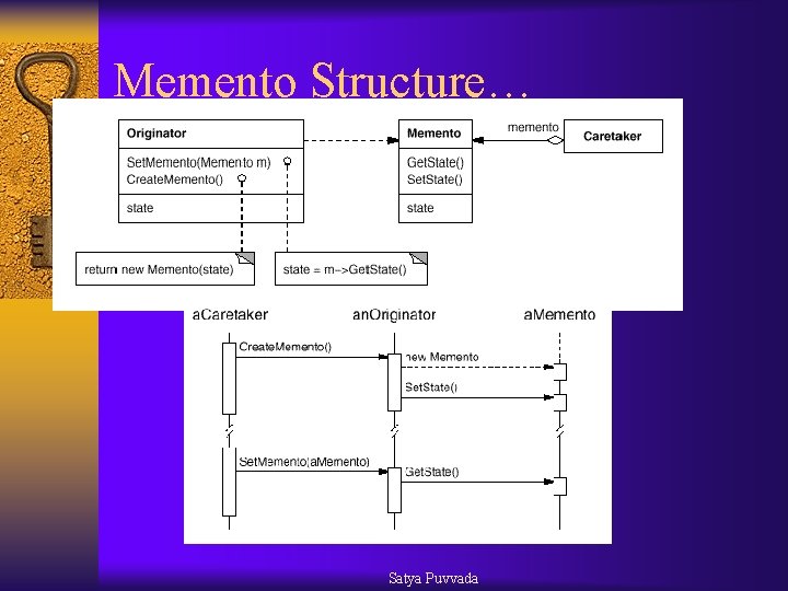 Memento Structure… Satya Puvvada 