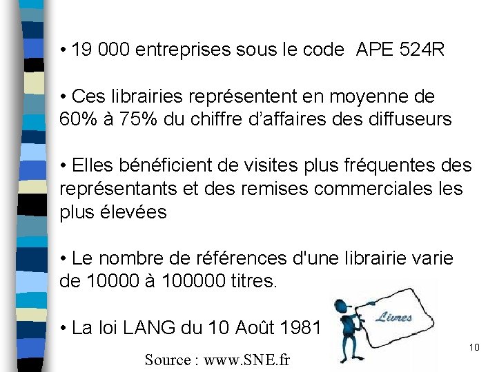  • 19 000 entreprises sous le code APE 524 R • Ces librairies
