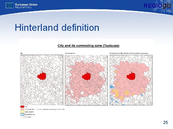 REGIOgis Hinterland definition 25 