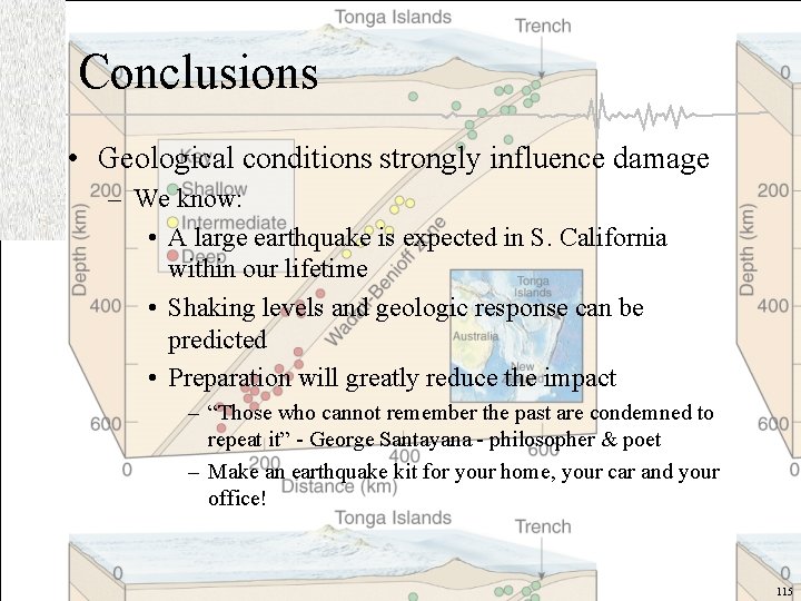 Conclusions • Geological conditions strongly influence damage – We know: • A large earthquake