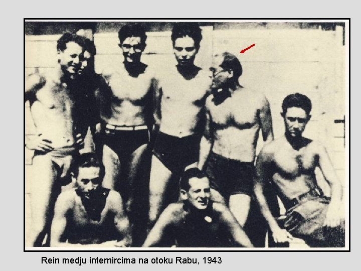 Rein medju internircima na otoku Rabu, 1943 