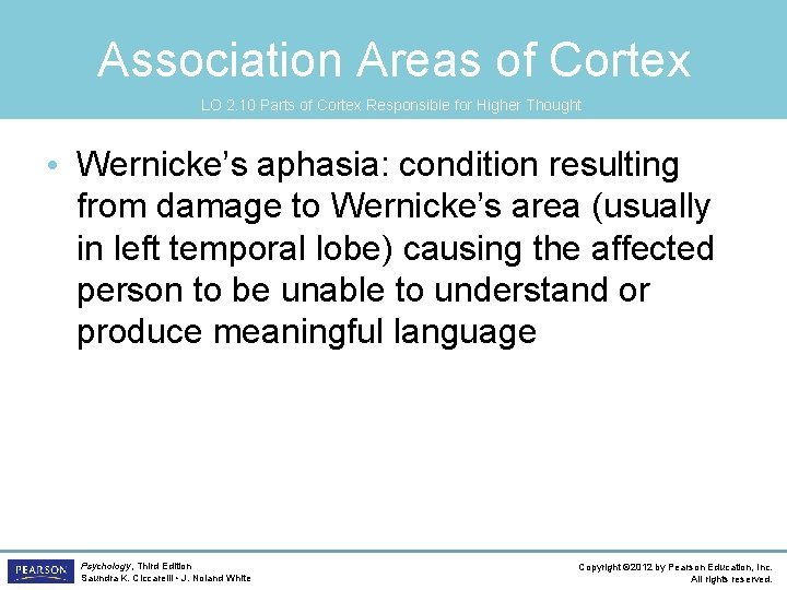 Association Areas of Cortex LO 2. 10 Parts of Cortex Responsible for Higher Thought