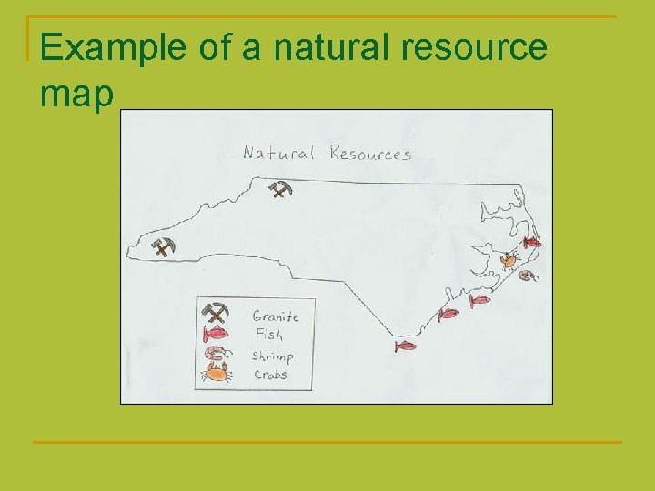 Example of a natural resource map 