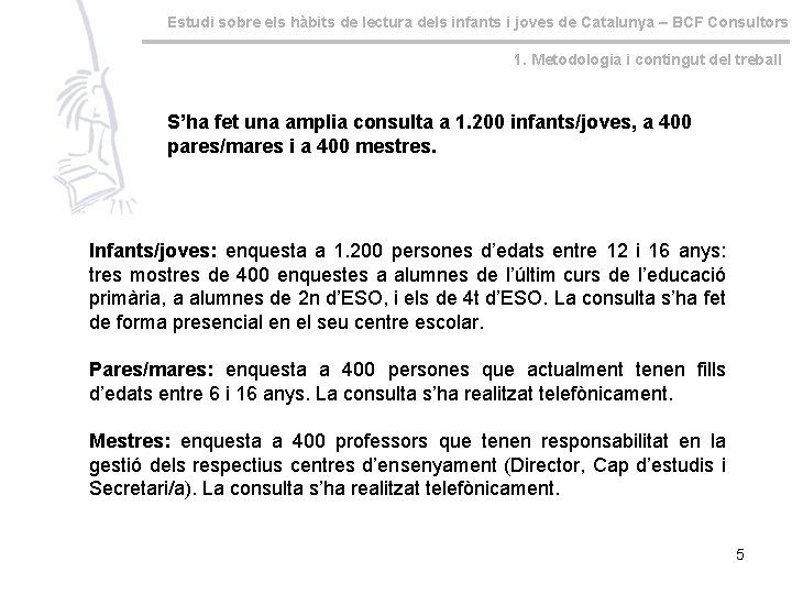 Estudi sobre els hàbits de lectura dels infants i joves de Catalunya – BCF