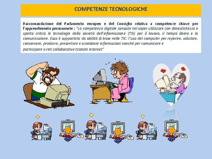 COMPETENZE TECNOLOGICHE Raccomandazione del Parlamento europeo e del Consiglio relativa a competenze chiave per