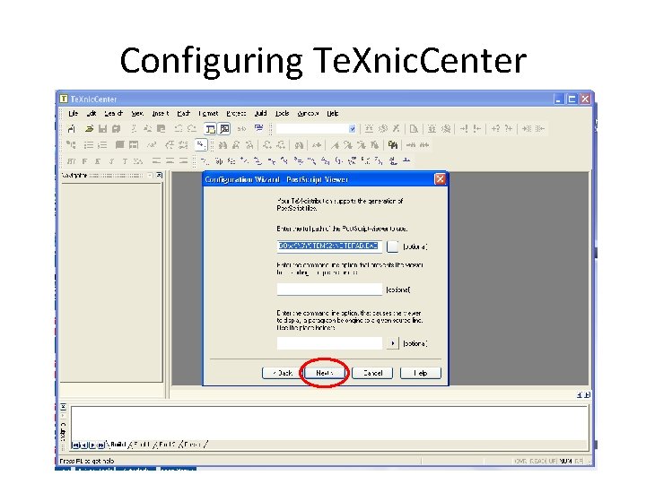 Configuring Te. Xnic. Center 
