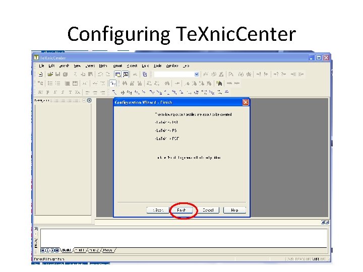 Configuring Te. Xnic. Center 