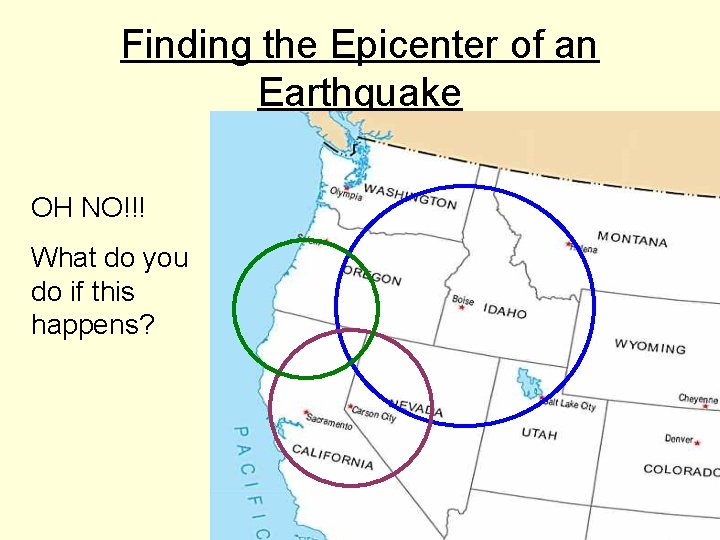 Finding the Epicenter of an Earthquake OH NO!!! What do you do if this