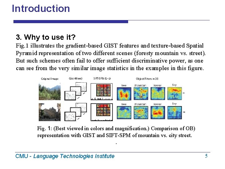Introduction 3. Why to use it? Fig. 1 illustrates the gradient-based GIST features and