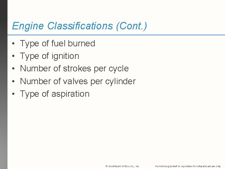 Chapter 12 Engine Design Classifications Objectives After studying