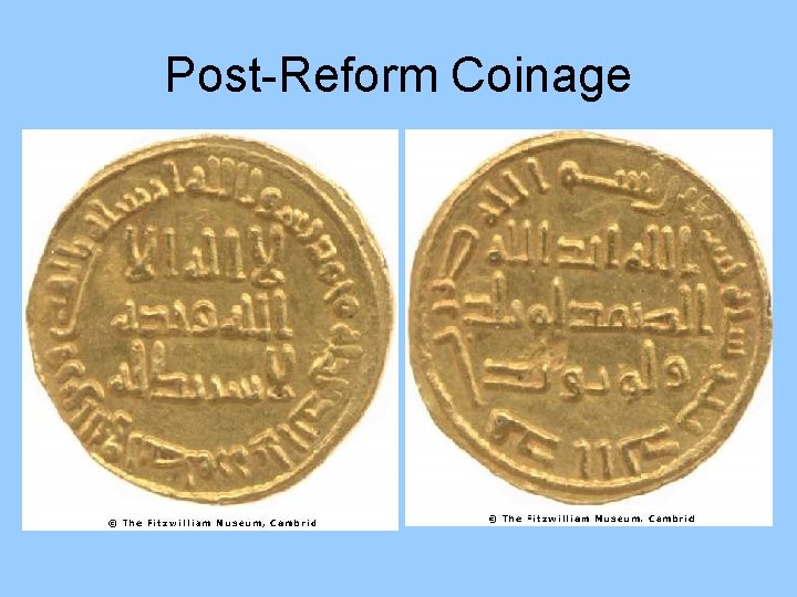 Post-Reform Coinage 