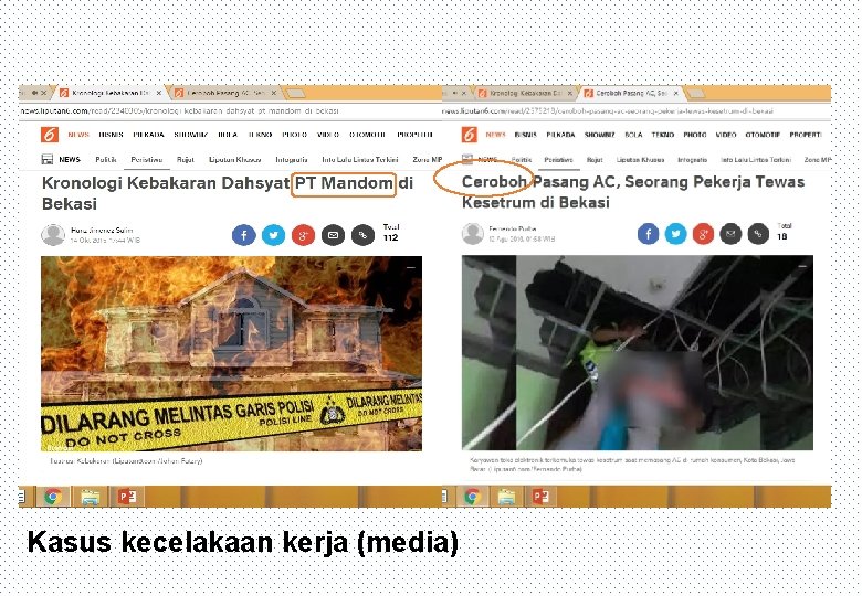 Kasus kecelakaan kerja (media) 