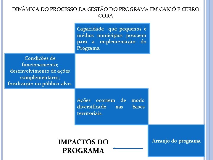 DIN MICA DO PROCESSO DA GESTÃO DO PROGRAMA EM CAICÓ E CERRO CORÁ Capacidade