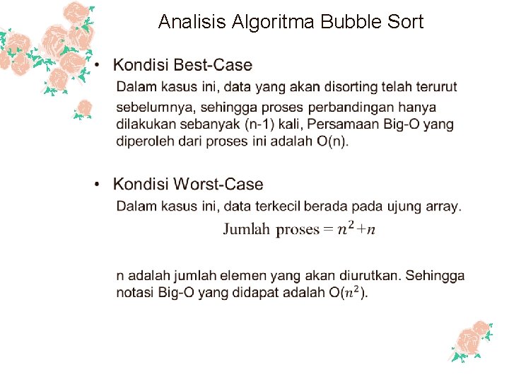 Analisis Algoritma Bubble Sort • 