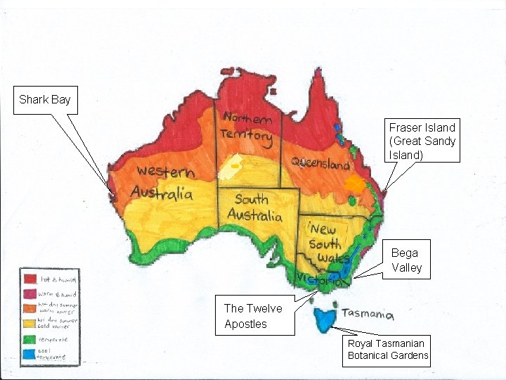 Shark Bay Fraser Island (Great Sandy Island) Bega Valley The Twelve Apostles Royal Tasmanian