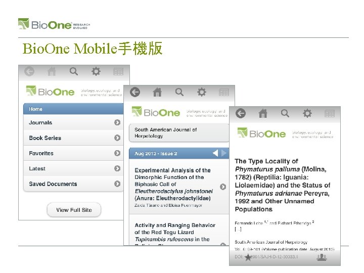 Bio. One Mobile手機版 