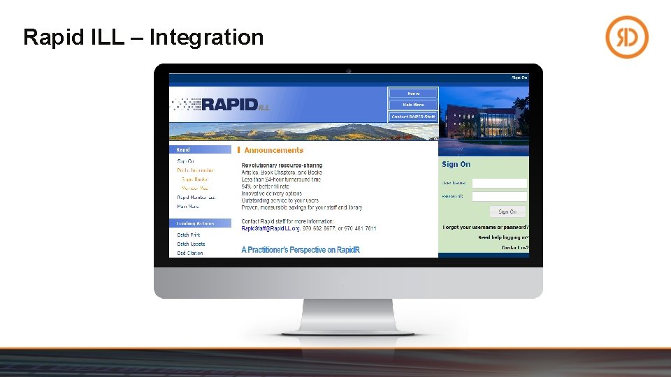 Rapid ILL – Integration 