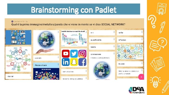 Brainstorming con Padlet 