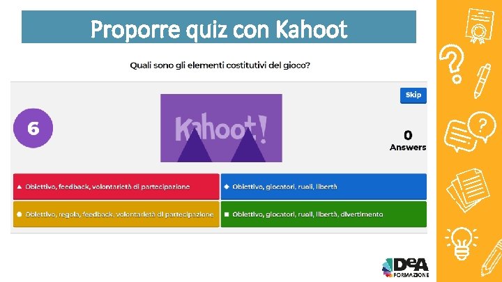 Proporre quiz con Kahoot 