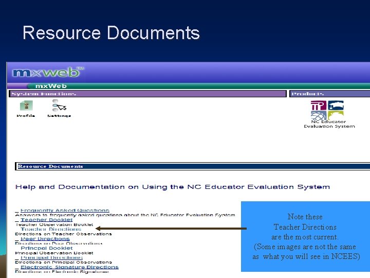 Resource Documents Note these Teacher Directions are the most current. (Some images are not