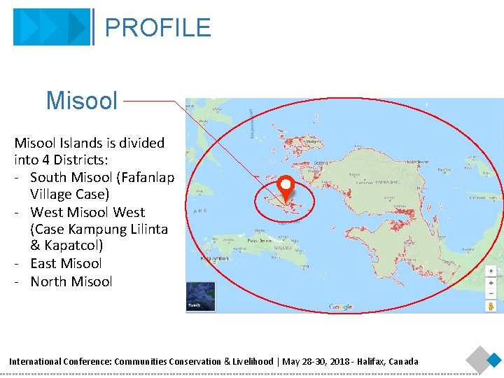 PROFILE Misool Islands is divided into 4 Districts: - South Misool (Fafanlap Village Case)