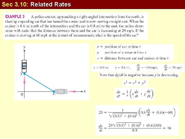 Sec 3. 10: Related Rates 