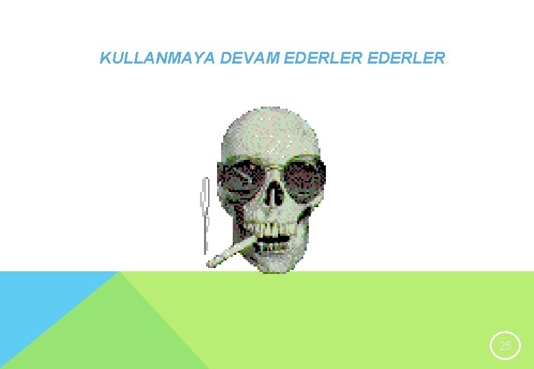 KULLANMAYA DEVAM EDERLER. 25 