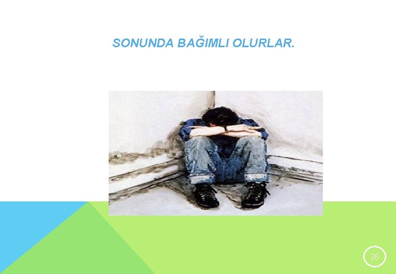 SONUNDA BAĞIMLI OLURLAR. 26 