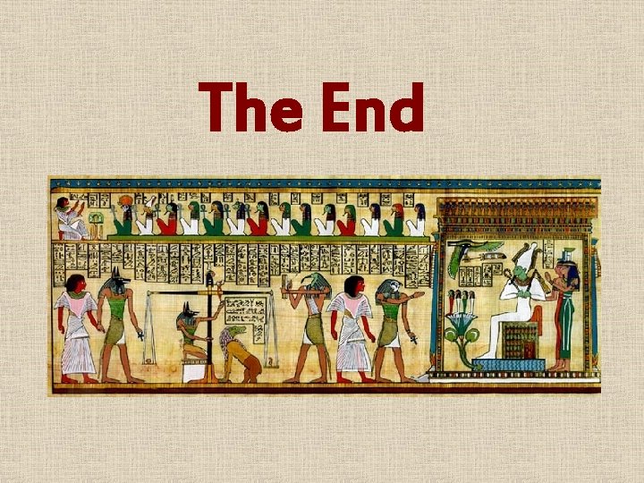 The End 