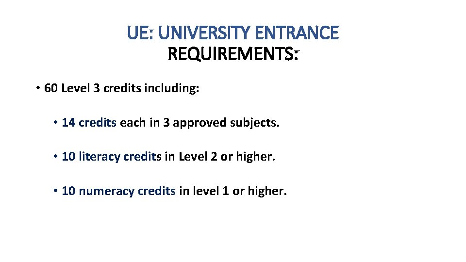 ESSENTIAL INFORMATION EXPECTATIONS NCEA Years 12 13 both