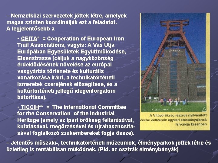 – Nemzetközi szervezetek jöttek létre, amelyek magas szinten koordinálják ezt a feladatot. A legjelentősebb