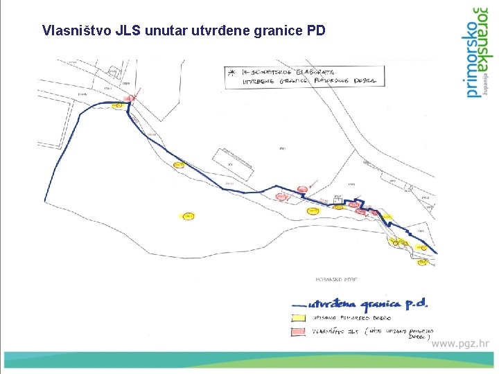 Vlasništvo JLS unutar utvrđene granice PD 